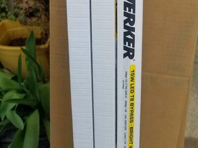 LED Light Tube, New, 4-ft, T8, 15W, Each