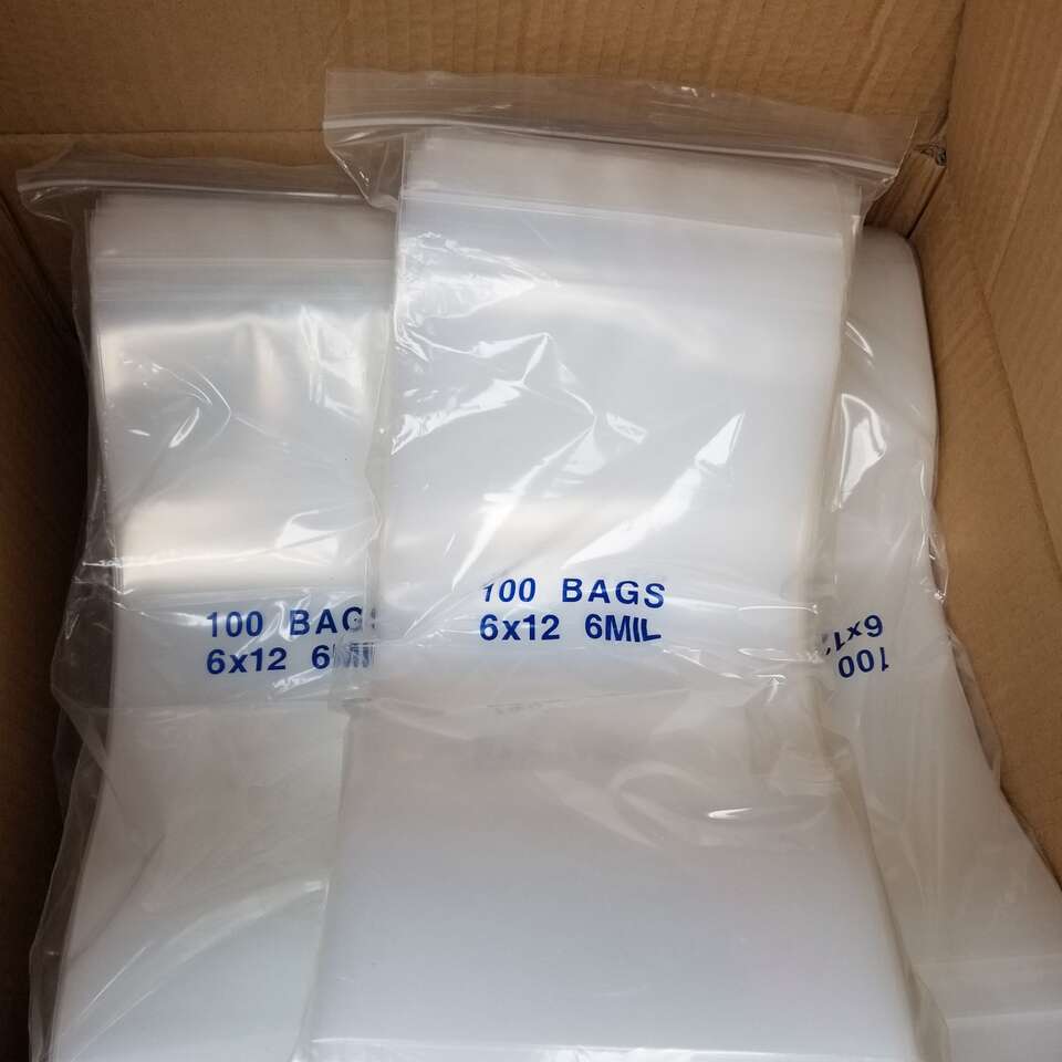 Plastic Bags 6x12 inches, Per Package of 100,