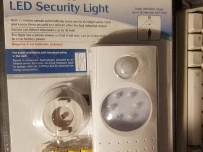 LED Security Lights With Motion Sensor