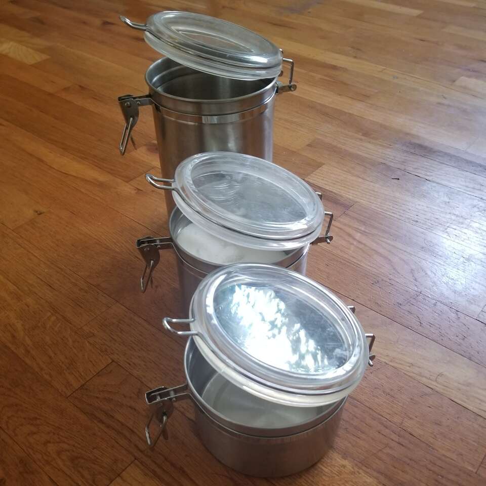 3-Piece Stainless Airtight Canisters