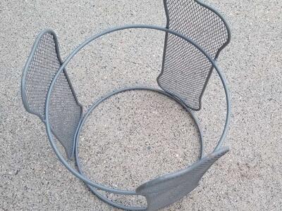 Metal Trash Can + Holder,