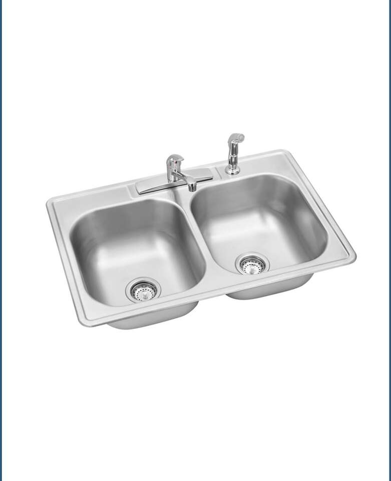 Sink Stainless Steel andFaucet 33 X 22 X 8-1/16