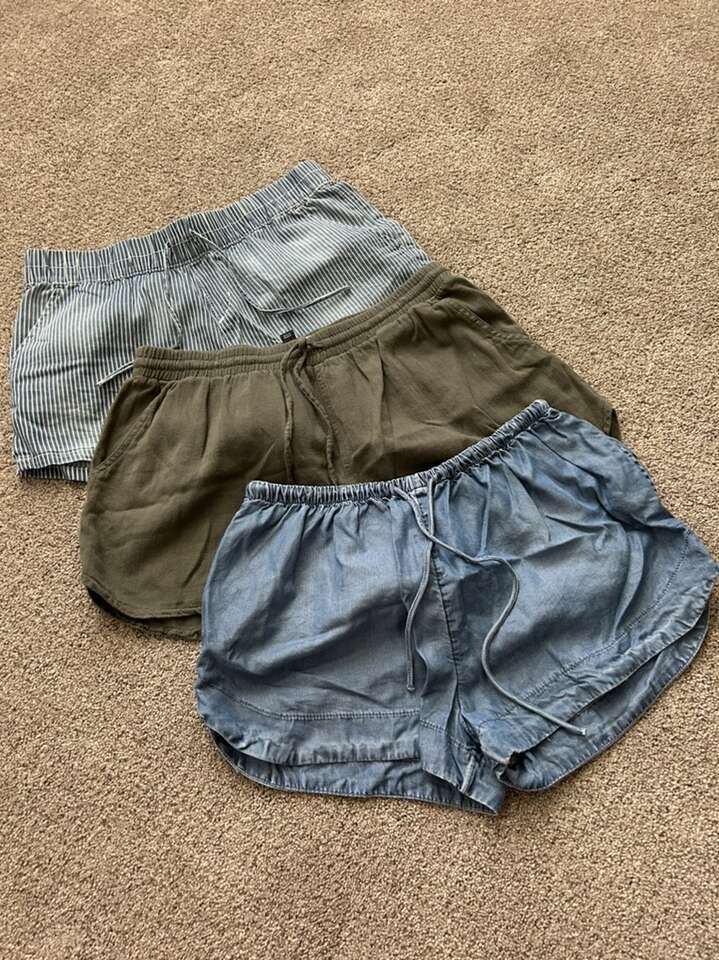 Three Shorts Size Small/Medium