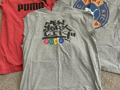 3 Puma Shirts Football Basketball Baseball