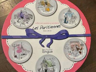 6 Plate Les Parisiennes Set by La Chaise Lounge