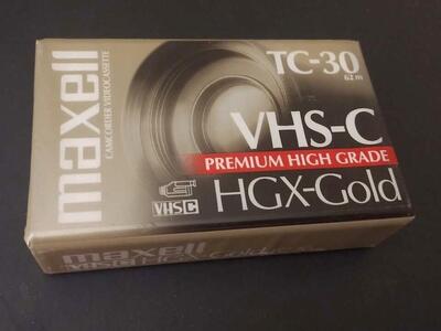 Maxell TC-30 VHS_C Premium High Grade Tape