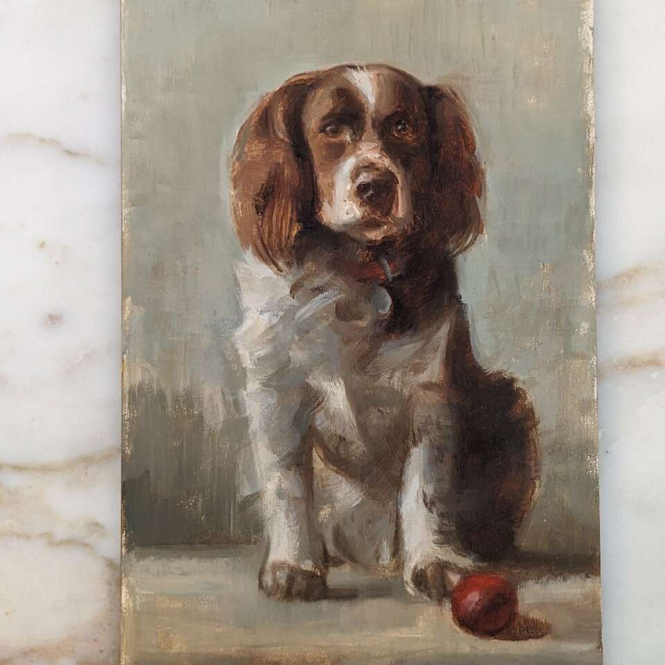 "Boy's Best Friend" original artwork