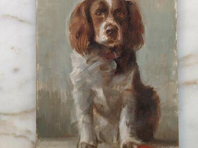 "Boy's Best Friend" original artwork