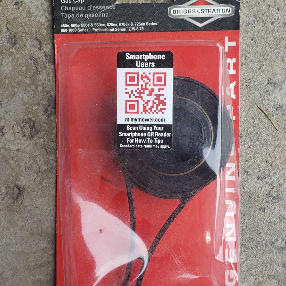Mower gas cap