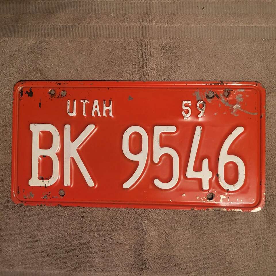 1959 Utah license plate