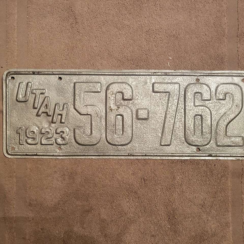 1923 Utah license plate