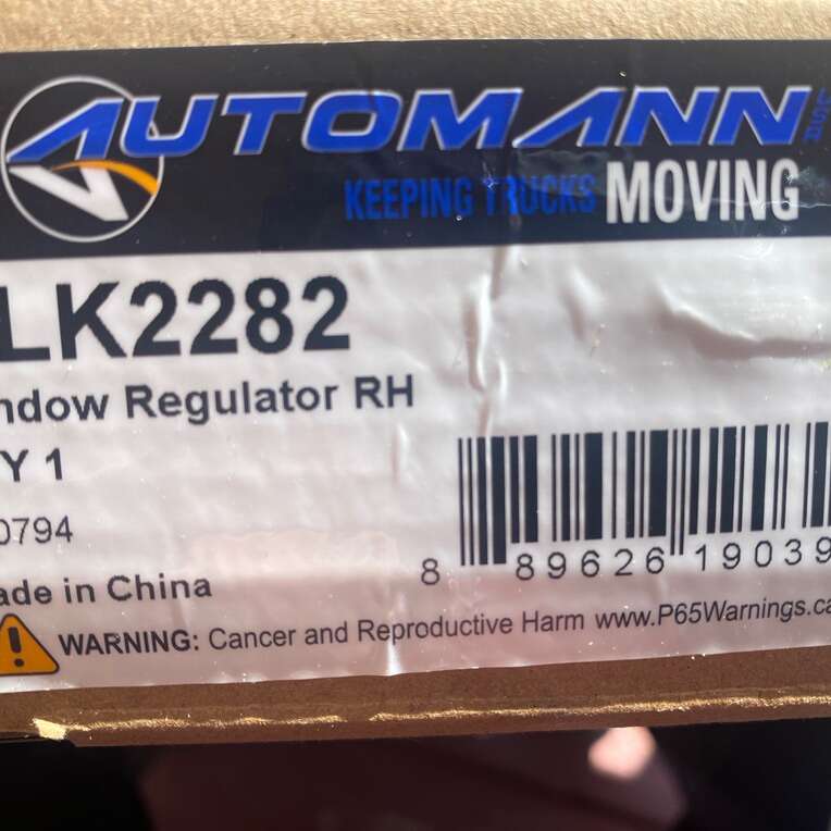 Automann HLK2282 Window Regulator RH