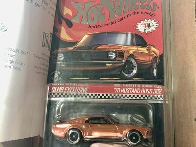 Hot Wheels RLC 70 Ford Mustang Boss 302 2021 Red Line Club Membership Kit