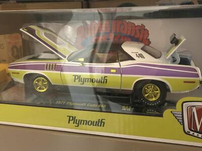 1971 Plymouth Cuda 440 M2 CHASE 1/500 1:24 The Rapid Transit System R82