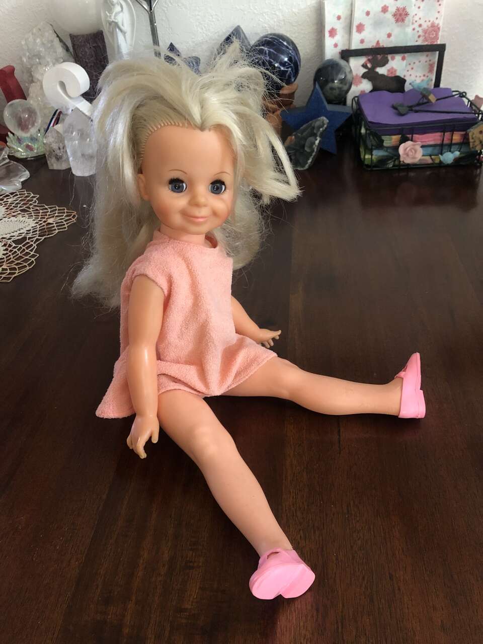 Vintage 1971 Ideal Velvet Hair Growing Doll