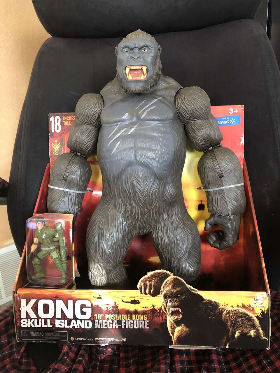 Lanard King Kong Skull Island 18" mega action figure New SH #2