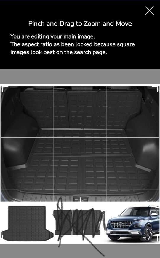 Cargo Mat Backrest Mat 2022-2024 Hyundai tucson