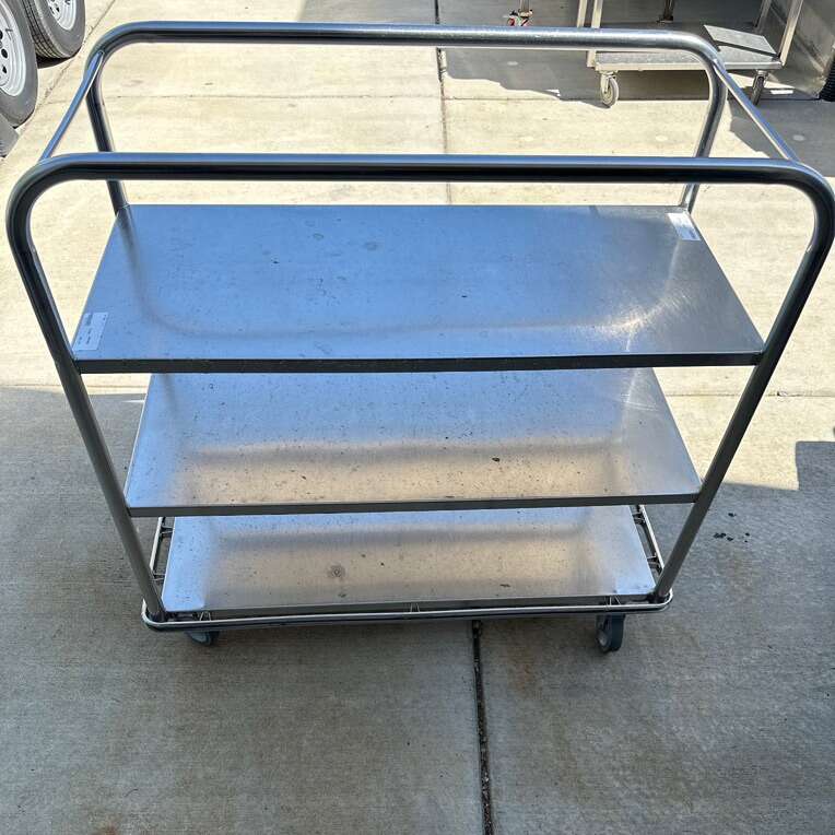 Stainless Steel 3 Shelf Cart