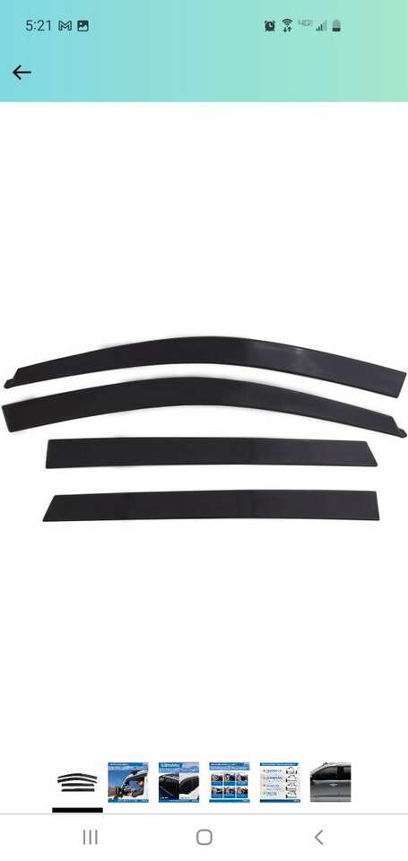 Window visors for 19-23 Chevy crew cab