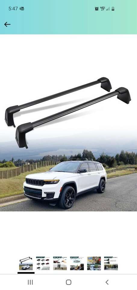 Roof Rack Cross Bar 21-23 Jeep Grand Cherokee L WL
