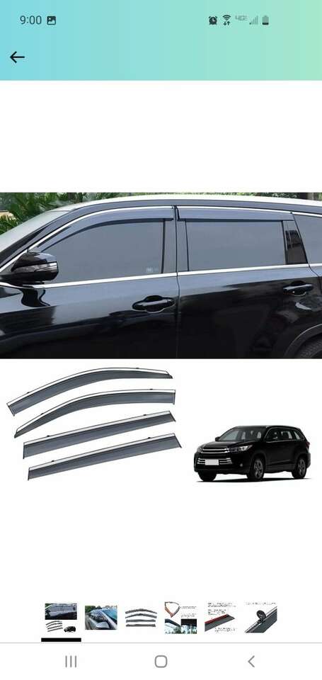 Window Visors for Toyota Highlander 2014-2019