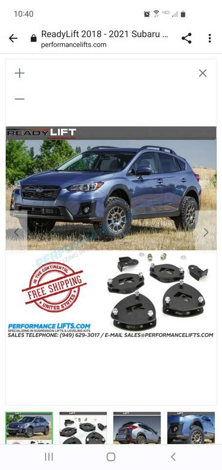 2018 - 2021 Subaru Crosstrek 1.5" SST Lift kit