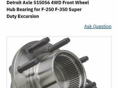 Hub Bearing for 03-05 F-250 F-350 Excursion