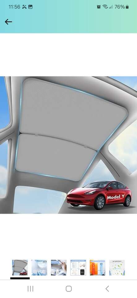 Tesla Model Y Sunshade