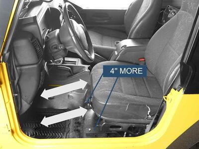 TJ Seat Adapter Brackets