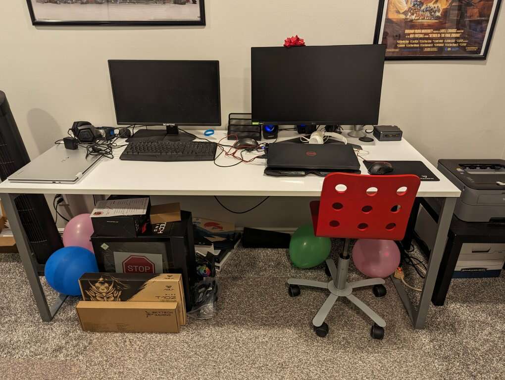 Long White Desk Furniture