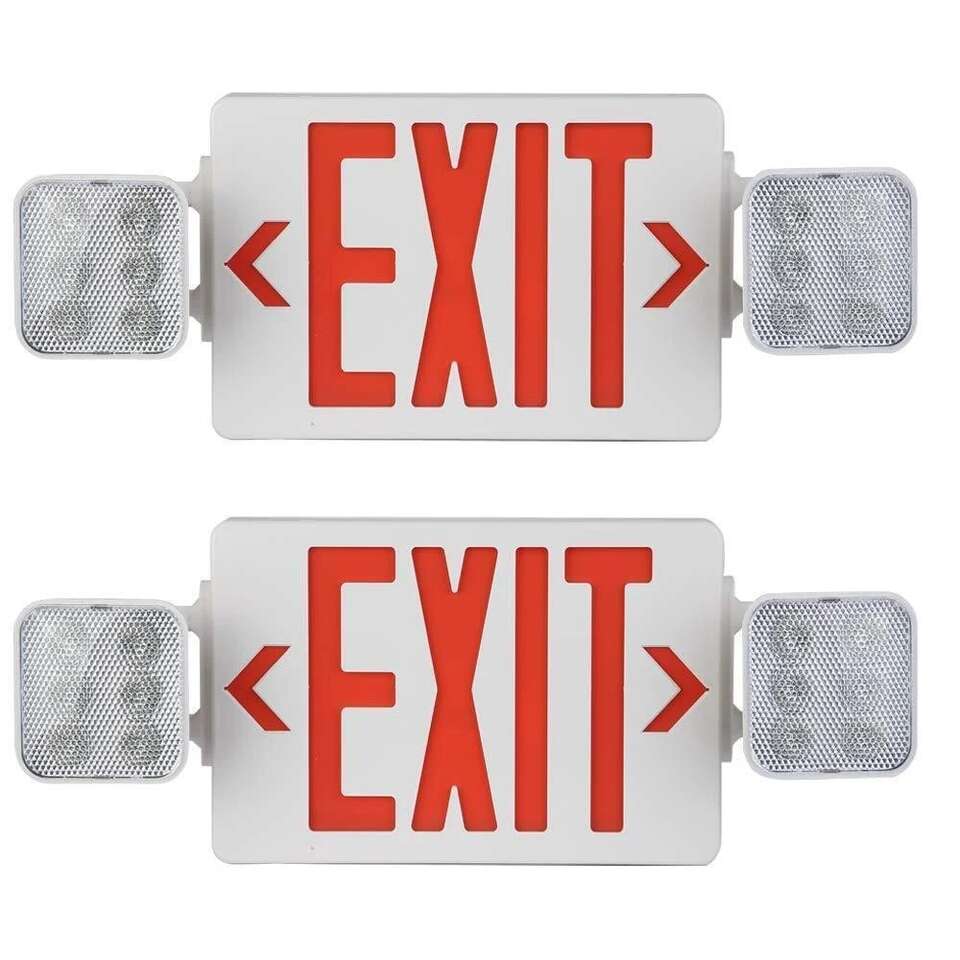Exit Sign 2-Pack 2 LED Emergency Light