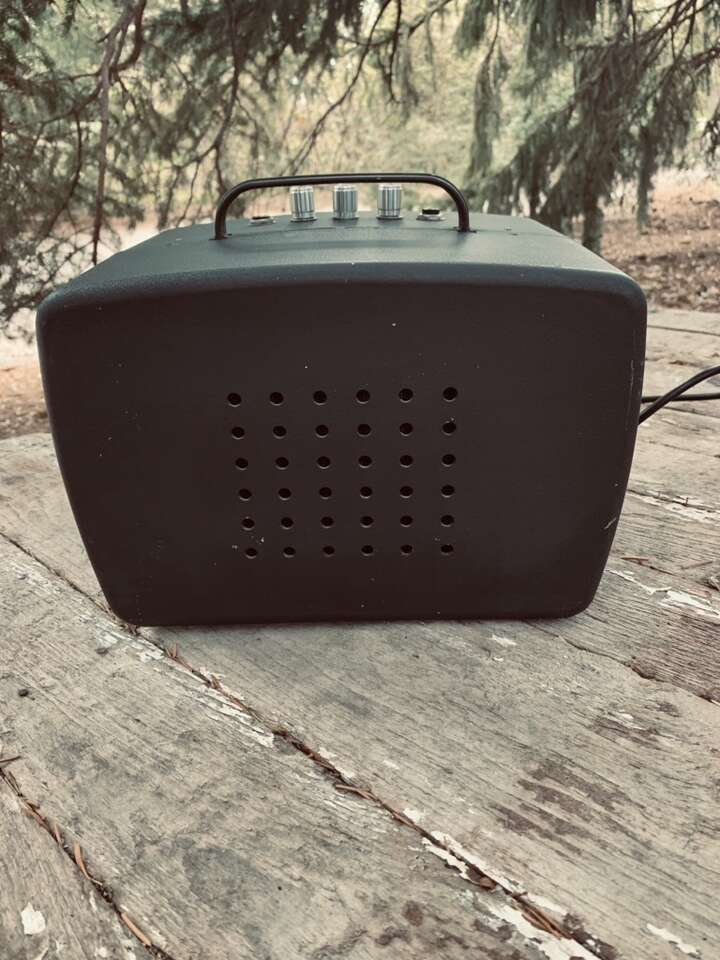 Industrial Metal Projector Case Guitar Amplifier