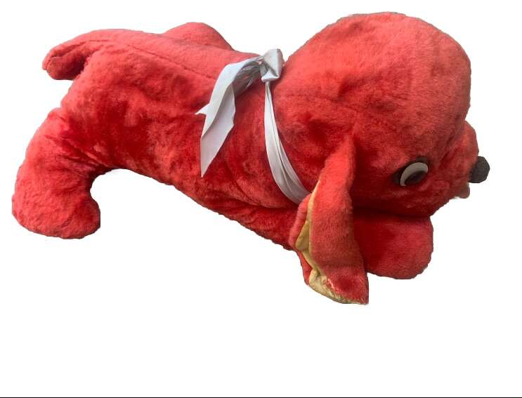 Vintage 1960s Mizpah Pixie Big Red Dog Plush