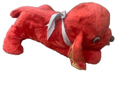 Vintage 1960s Mizpah Pixie Big Red Dog Plush