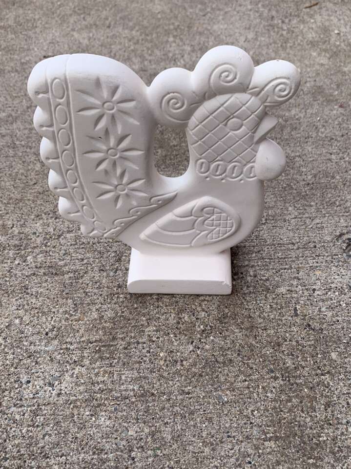 Ready To Paint Ceramic Rooster