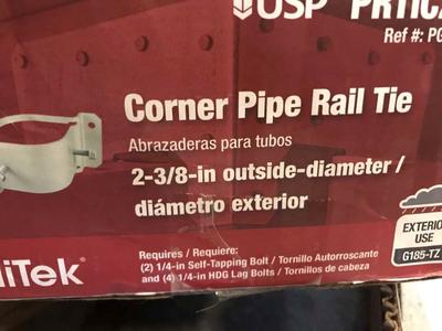 Fencing Supplies- Corner Pipe Rail Tie