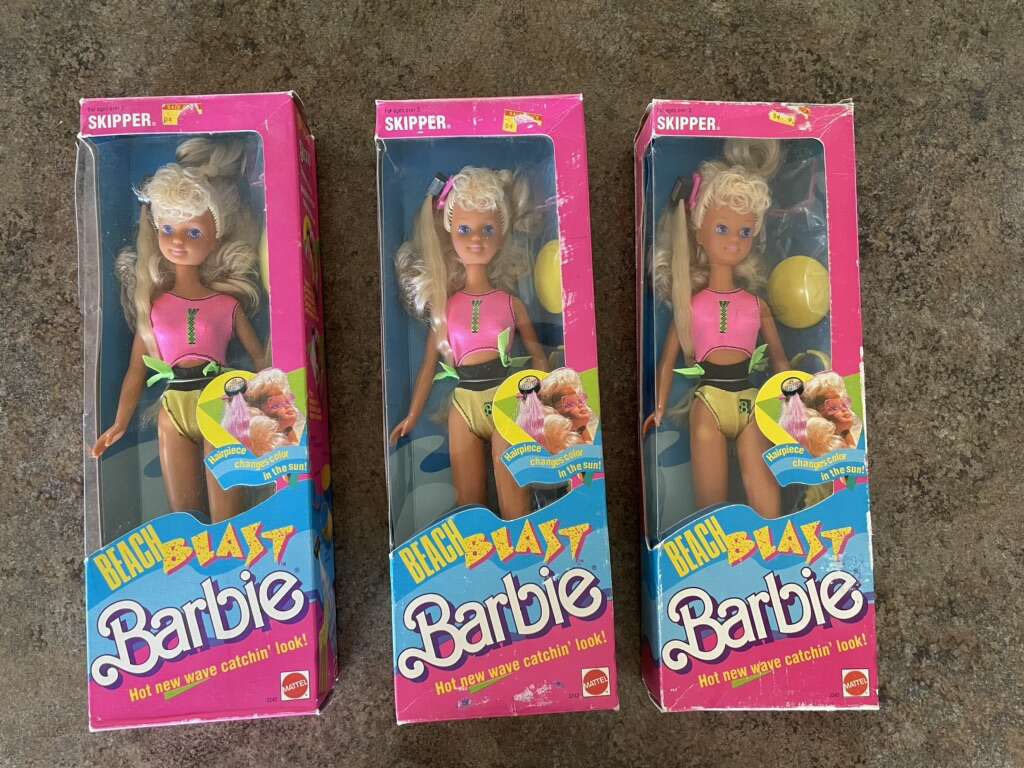 1989 Beach Blast Barbie Skipper Mattel 3242