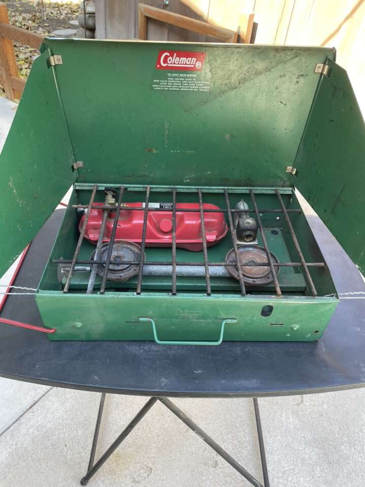 Vintage Coleman Two Burner Camp Stove 425C