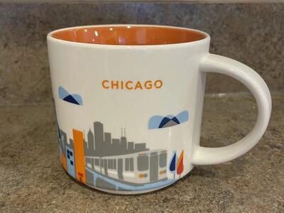 Starbucks Your Are Here Wisconsin Chicago Mugs