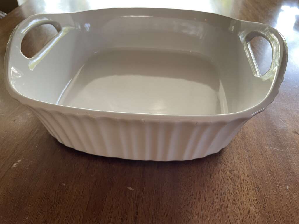 Corningware French White Serving Dish Square 8 x 8