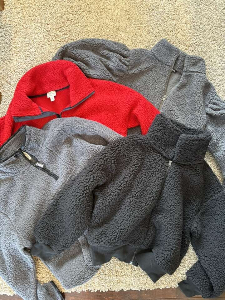 Sherpa Jackets VS Pink J Crew Express Size Medium