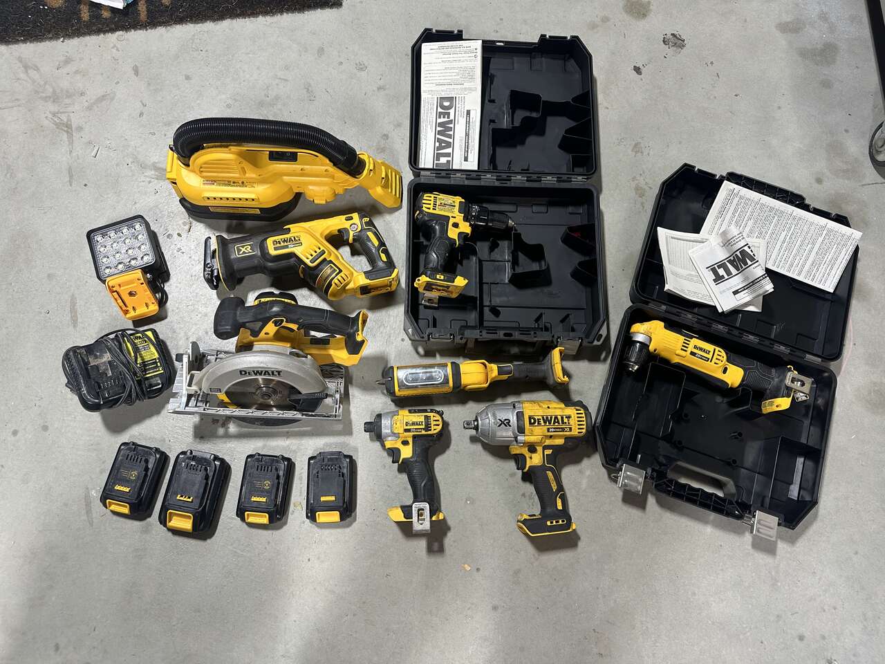 Used Dewalt Tool Set Industrial