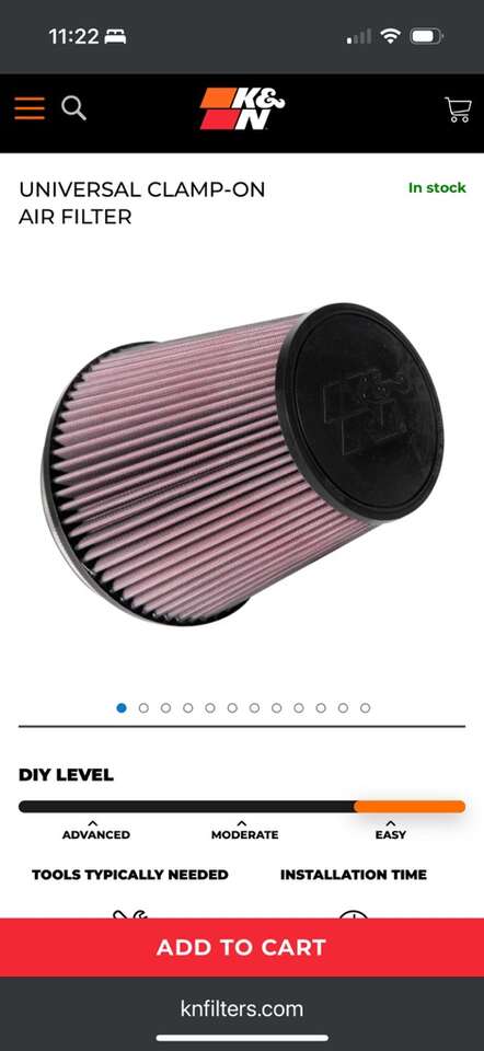 K&N Universal Air Filter