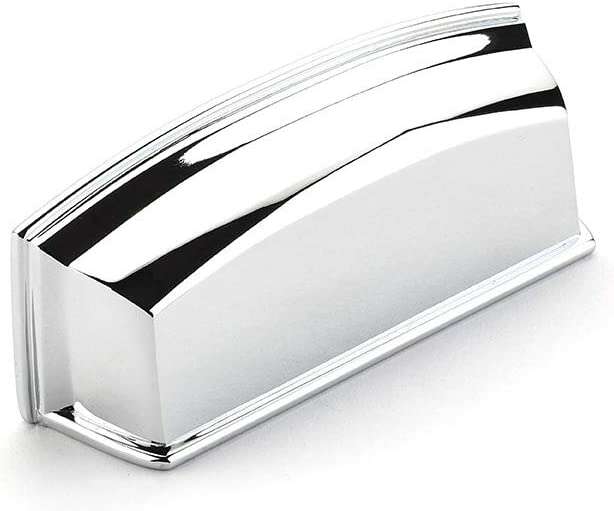 Schaub Menlo Park Collection 3-1/2 in. (89mm) Cup Pull, Polished Chrome - 534-26