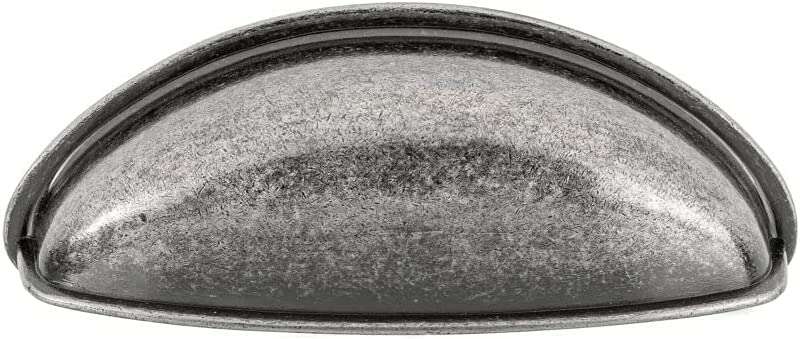 Richelieu Hardware BP239164142 Monceau Collection 2 17/32 in (64 mm) Center Pewter Traditional Cabinet Pull