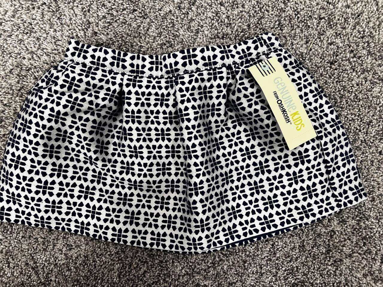 Girl's Navy Blue/White Skirt