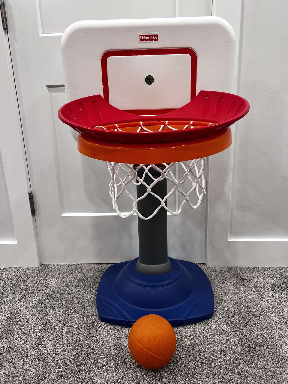 Fisher Price Adjustable Basketball Hoop with Rim and Ball