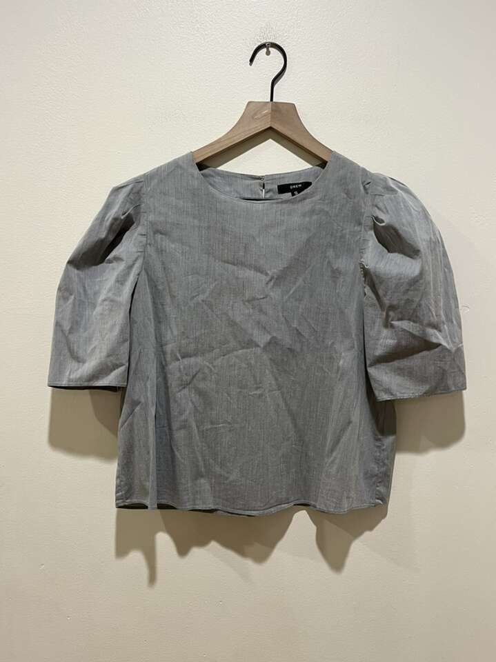Drew Grey Puffy Half Sleeve Shirt - Women’s Small