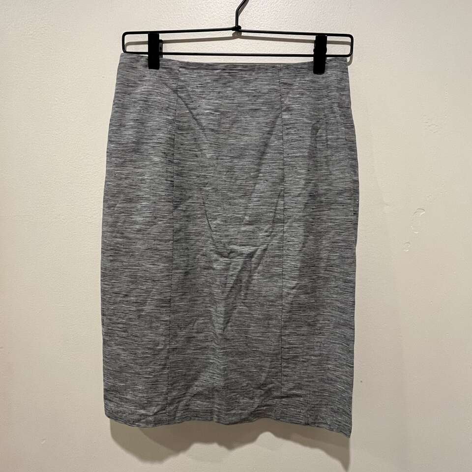 Aqua Brand Black and White Pin Striped Skirt