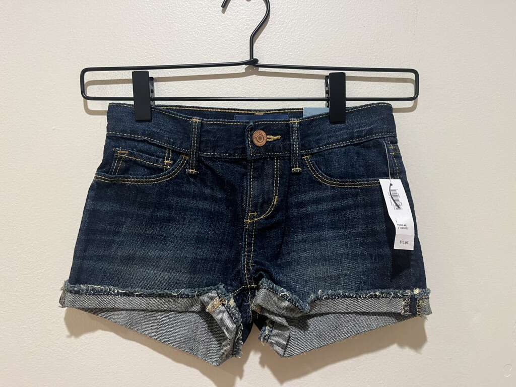 Old Navy NWT Blue Denim Jean Shorts Girls Size 7